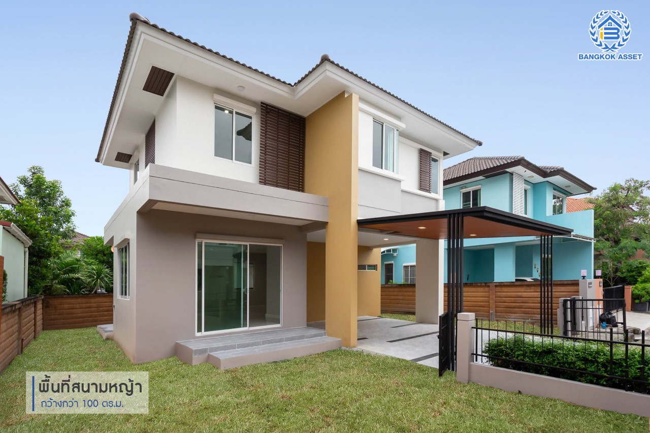 บ้านมือสองตกแต่งใหม่ แบรนด์ Sansiri ม.ฮาบิเทีย บางใหญ่ หลังมุม เนื้อที่ 58.8 ตร.ว. ฟังก์ชัน 3 ห้องนอน 3 ห้องน้ำ จอดรถได้ 2 คัน บนทำเลเดินทางสะดวก เชื่อมสู่ย่านใจกลางเมืองได้อย่างรวดเร็ว ใกล้เซ็นทรัลเวสต์เกต และรถไฟฟ้าสายสีม่วง "สถานีคลองบางไผ่"